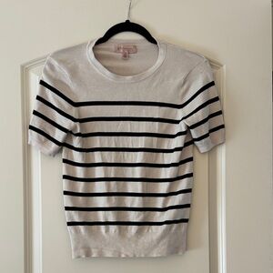Black and cream striped shirt